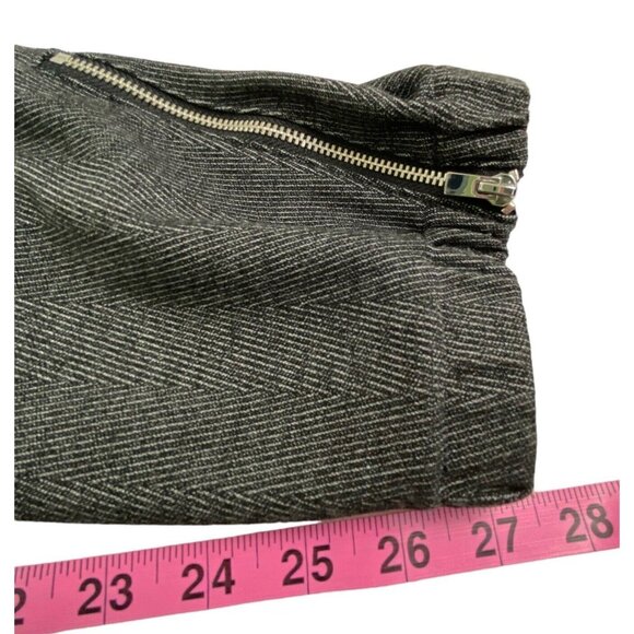 CHICO'S Women Black Label Pants Ankle Zip Elastic Waist Sz M Black Work 80-30 - Picture 10 of 16